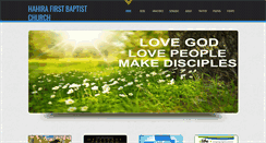 Desktop Screenshot of hahirafirstbaptist.org