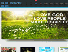 Tablet Screenshot of hahirafirstbaptist.org